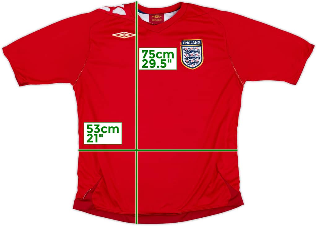 2006-08 England Away Shirt - 4/10 - (XL)