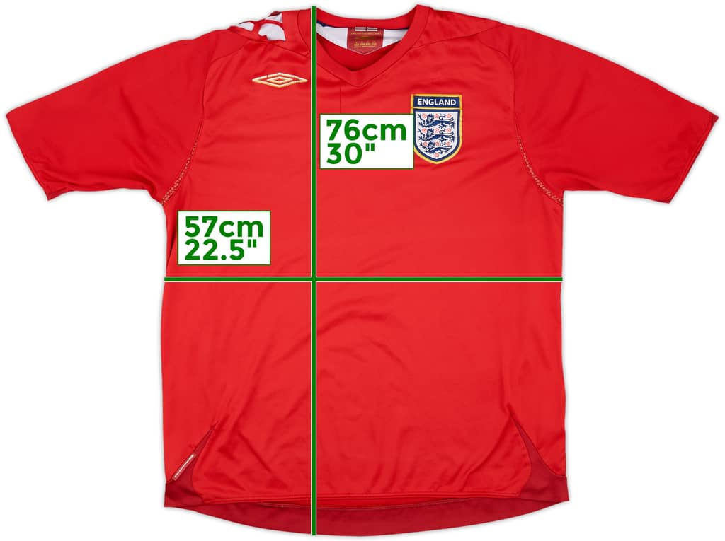 2006-08 England Away Shirt - 5/10 - (XL)