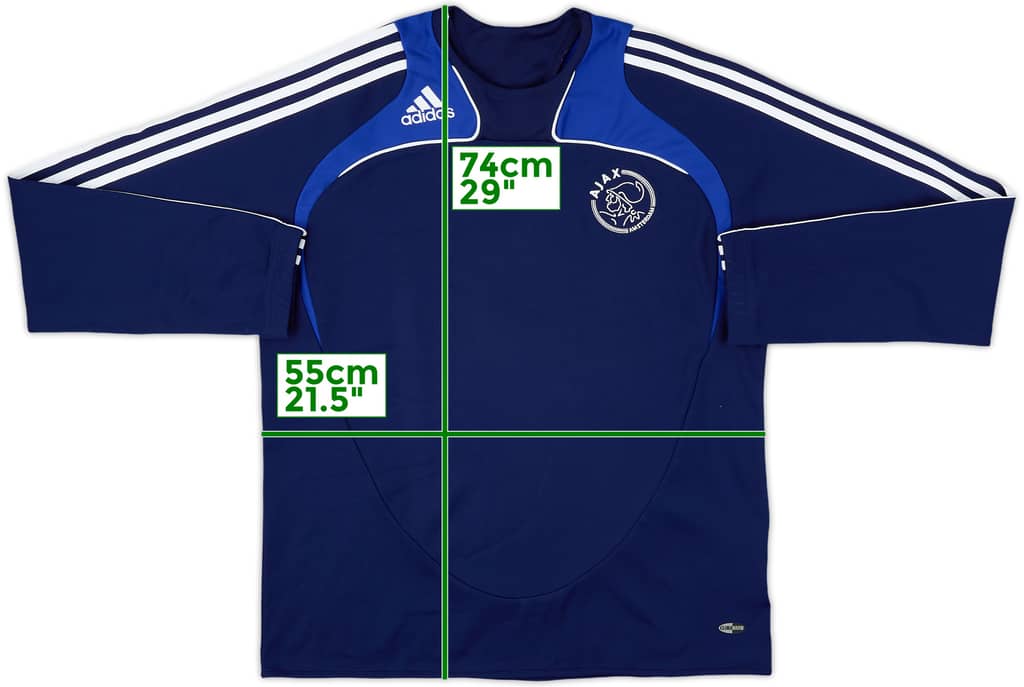 2008-09 Ajax adidas Sweat Top - 9/10 - (L)