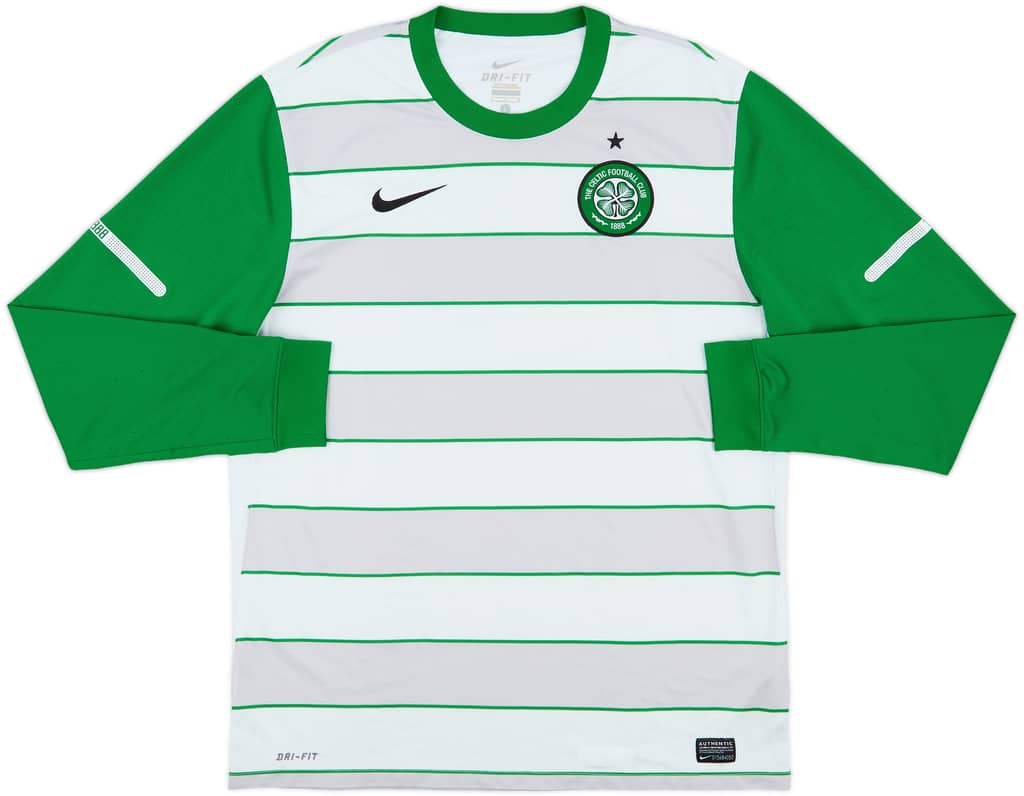 2011-12 Celtic Away L/S Shirt - 8/10 - (L)