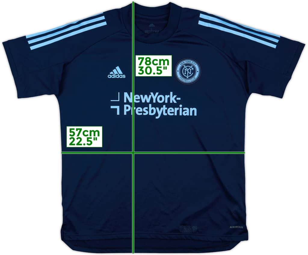 2019-20 New York City adidas Training Shirt - 8/10 - (L)