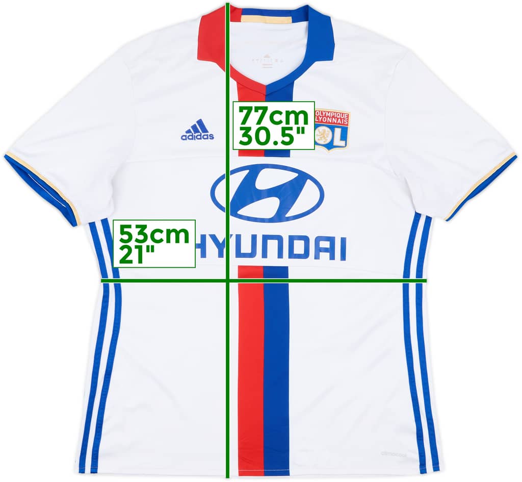 2016-17 Lyon Home Shirt - 6/10 - (L)