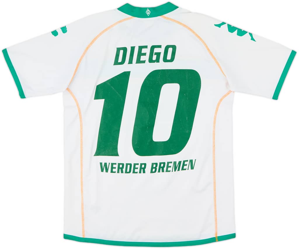 2008-09 Werder Bremen Home Shirt Diego #10 - 6/10 - (XL.Boys)