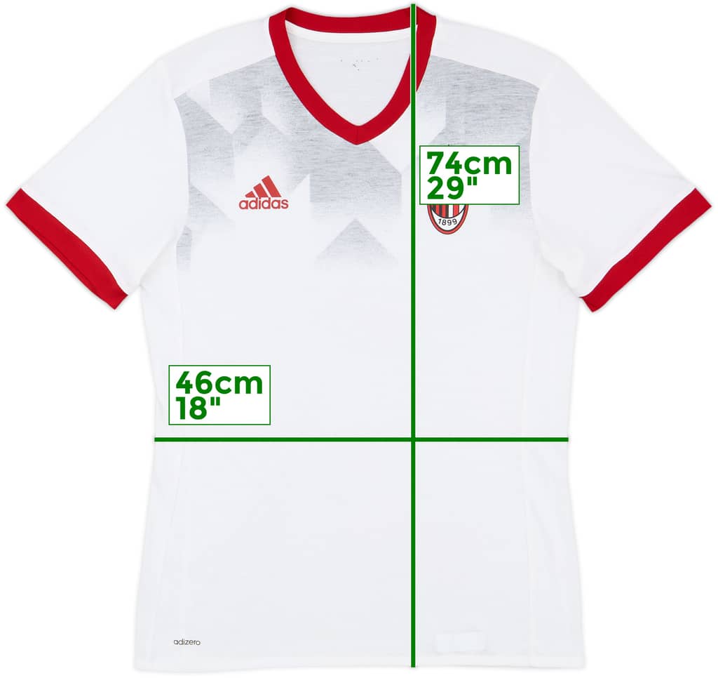 2016-17 AC Milan adidas Cotton Tee - 8/10 - (S)