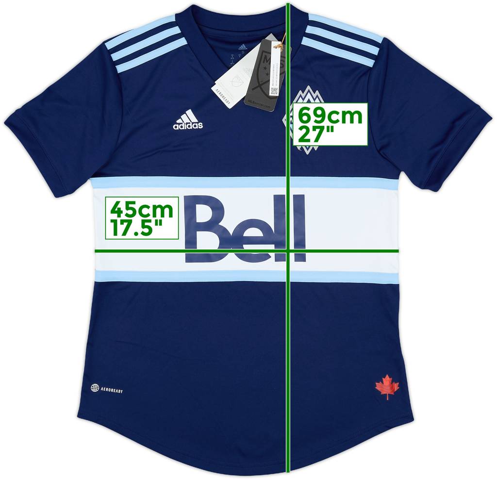 2022 Vancouver Whitecaps Home Shirt (Women's S)