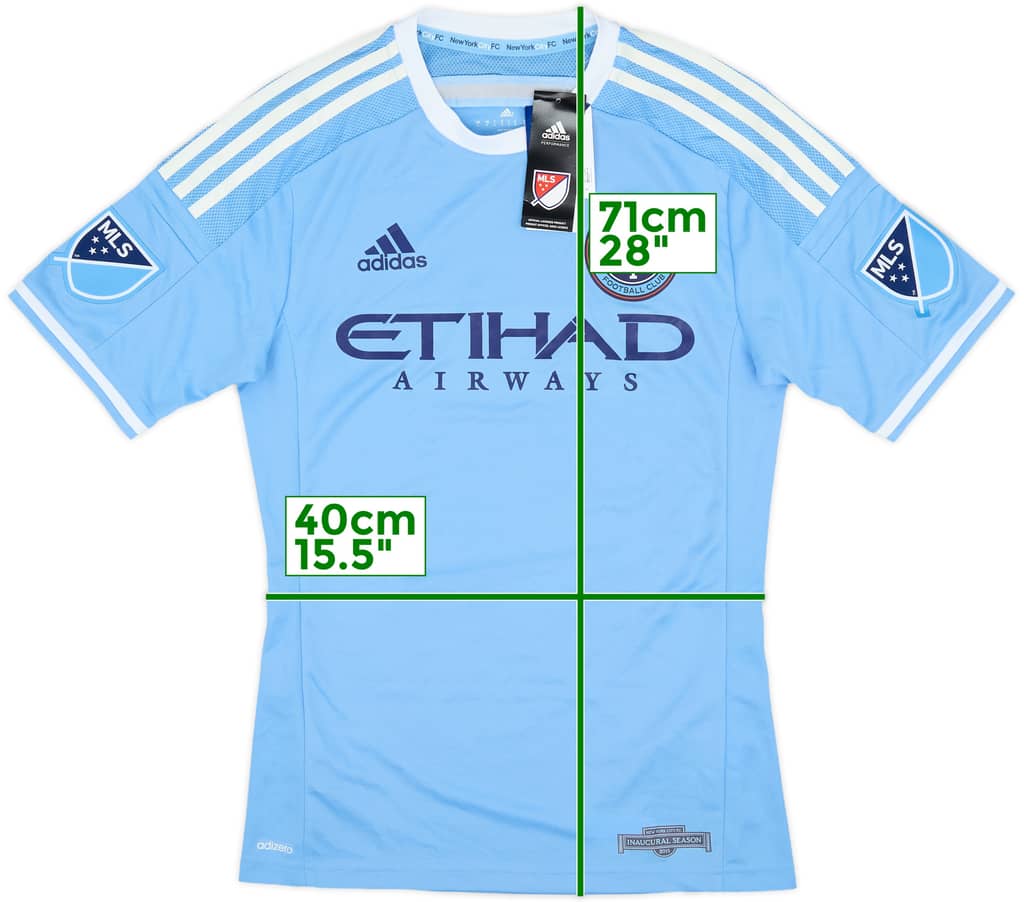 2015-16 New York City Authentic Home Shirt (S)