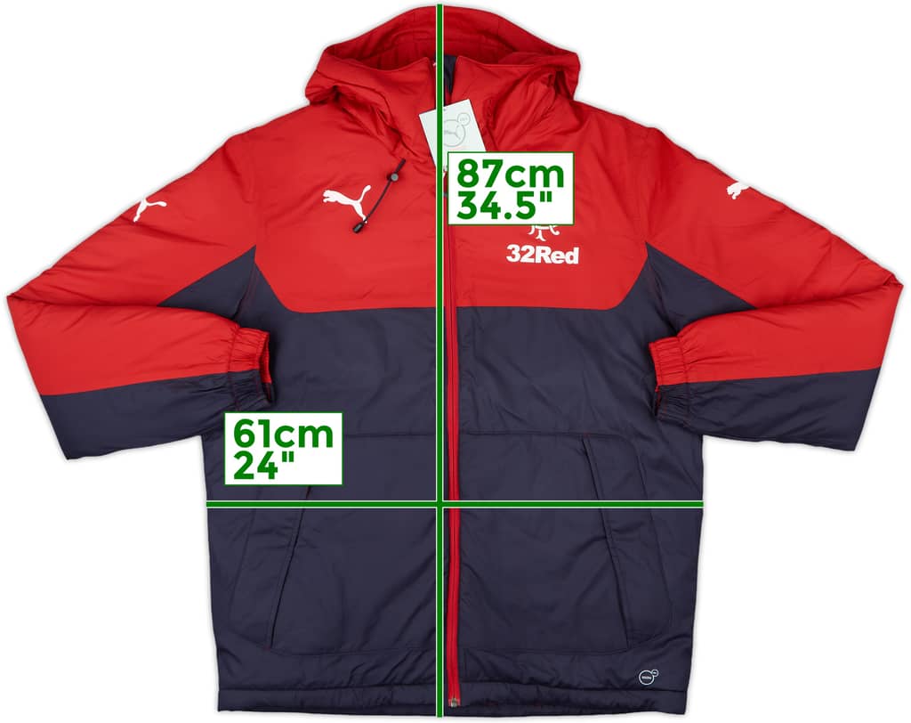 2016-17 Rangers Puma Padded Bench Coat (M)