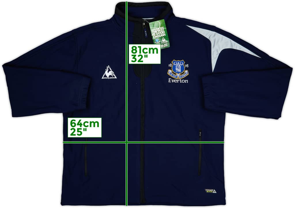 2011-12 Everton Le Coq Sportif Zipped Sweat Top (XL)