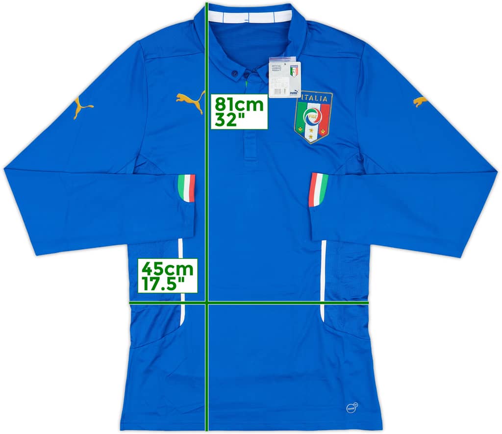 2014-15 Italy Player Issue Home L/S Shirt (XXL)