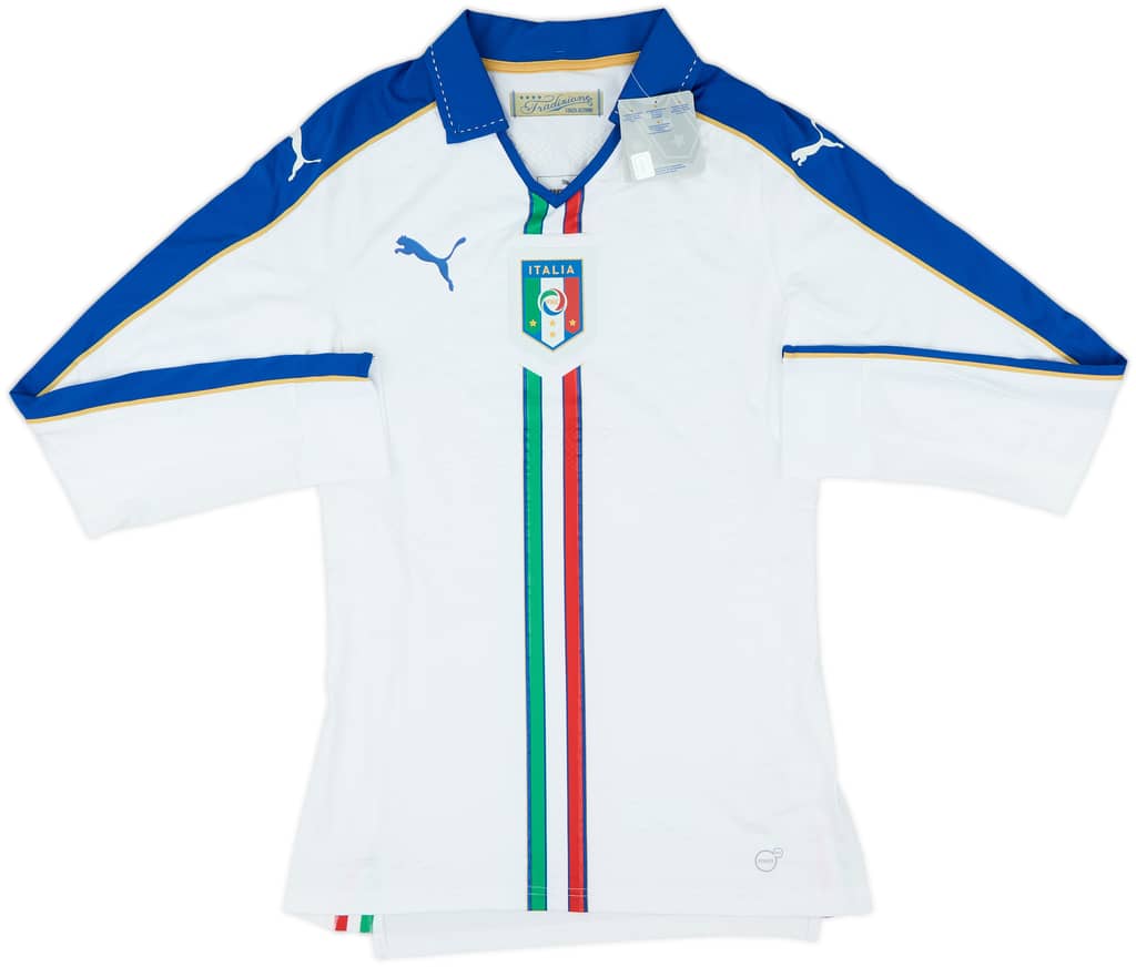 2016-17 Italy Player Issue Away L/S Shirt (M)