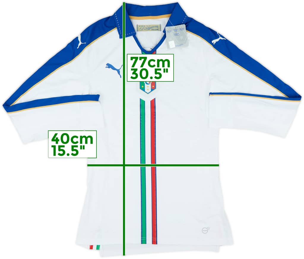 2016-17 Italy Player Issue Away L/S Shirt (M)