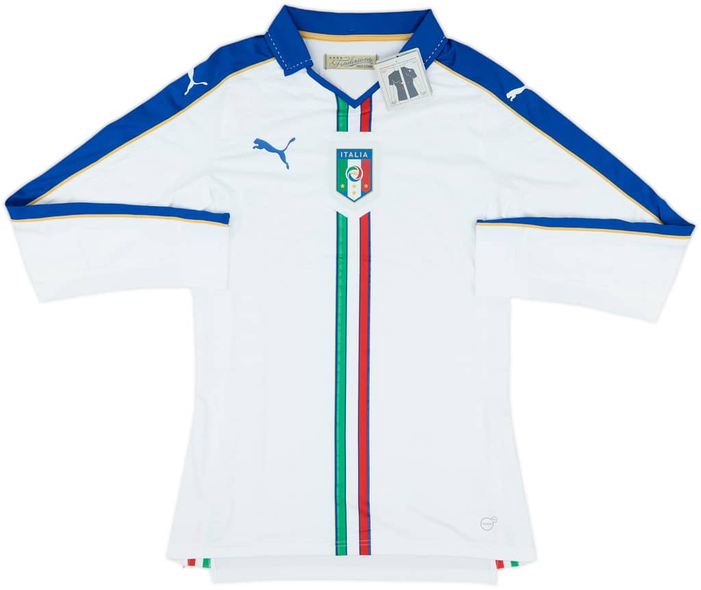 2016-17 Italy Player Issue Away L/S Shirt (L)