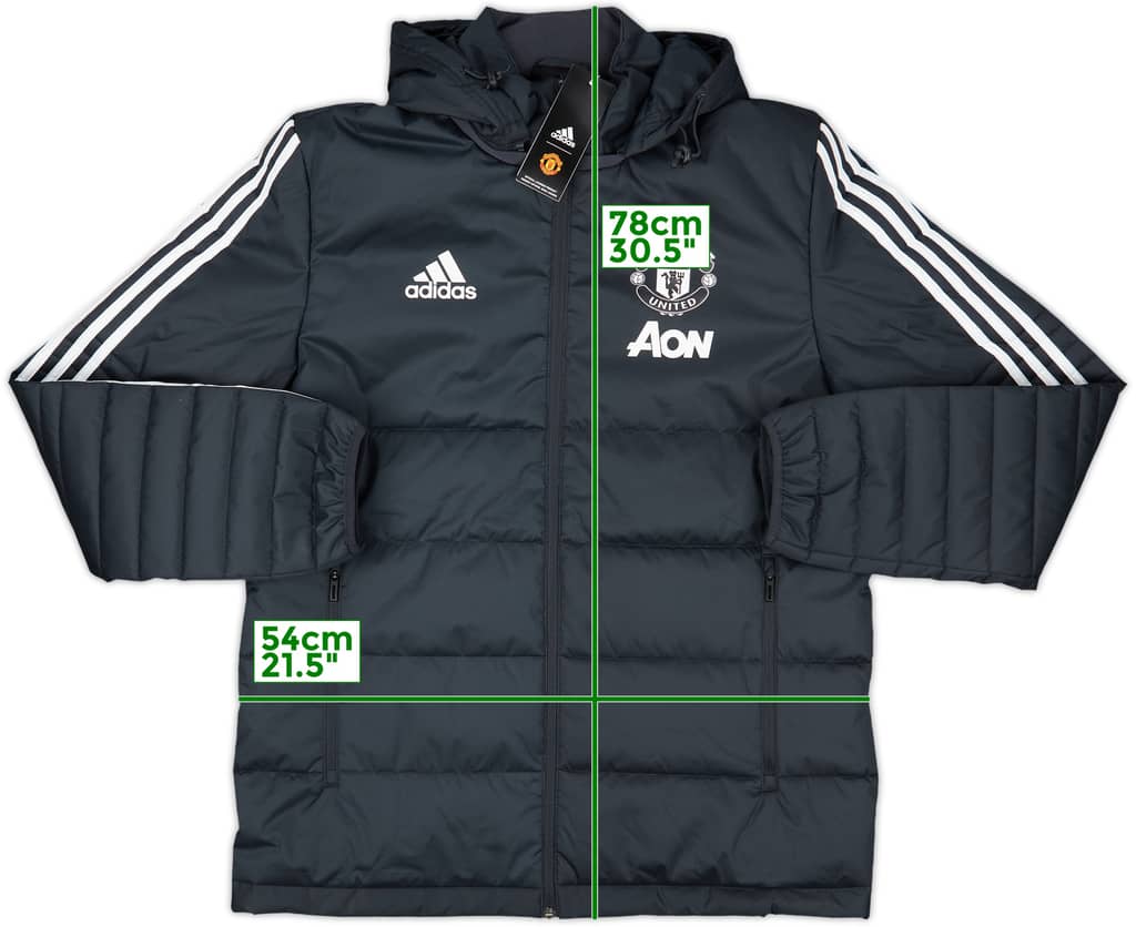 2017-18 Manchester United adidas Padded Bench Coat (M)