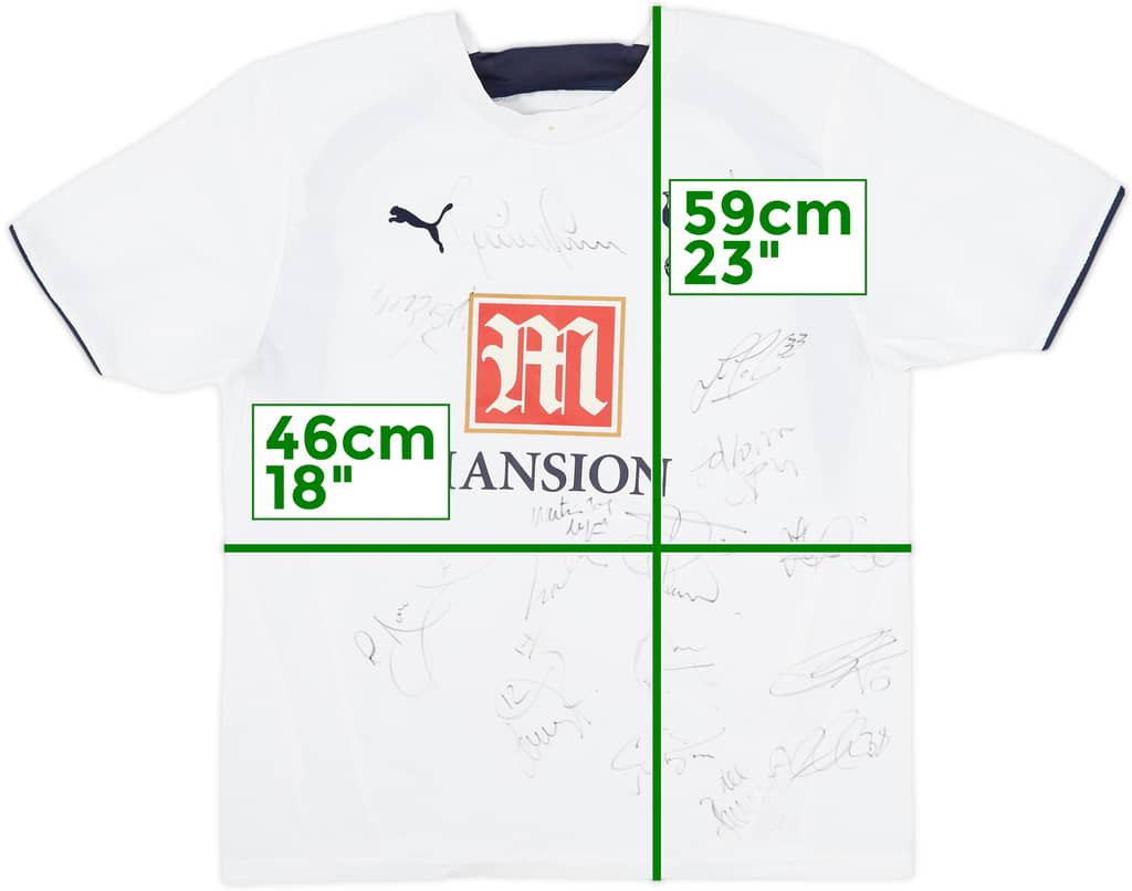 2006-07 Tottenham Signed Home Shirt - 7/10 - (M.Boys)