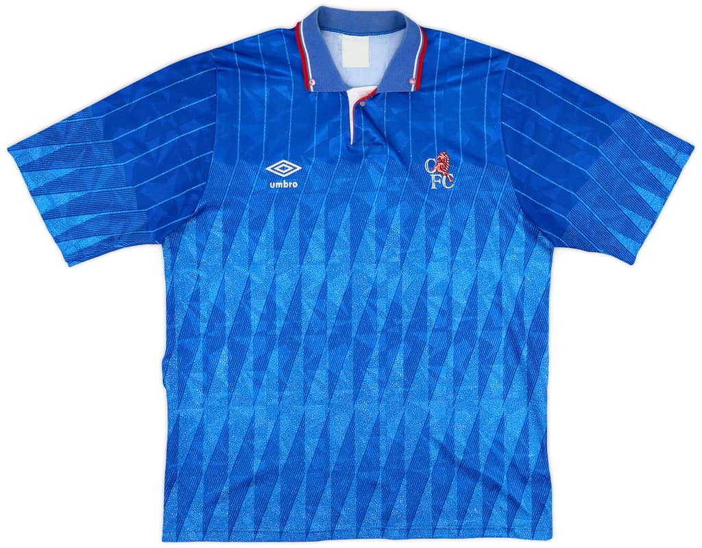 1989-91 Chelsea Home Shirt - 8/10 - (L)