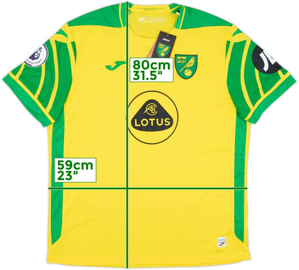 2021-22 Norwich Home Shirt (XXL)