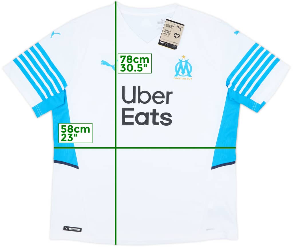 2021-22 Olympic Olympique Marseille Home Shirt (XL)