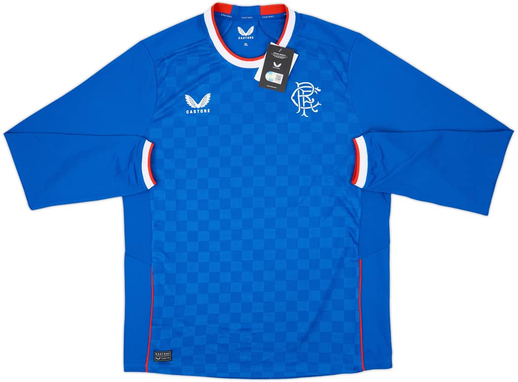 2022-23 Rangers Authentic Home L/S Shirt (XL)