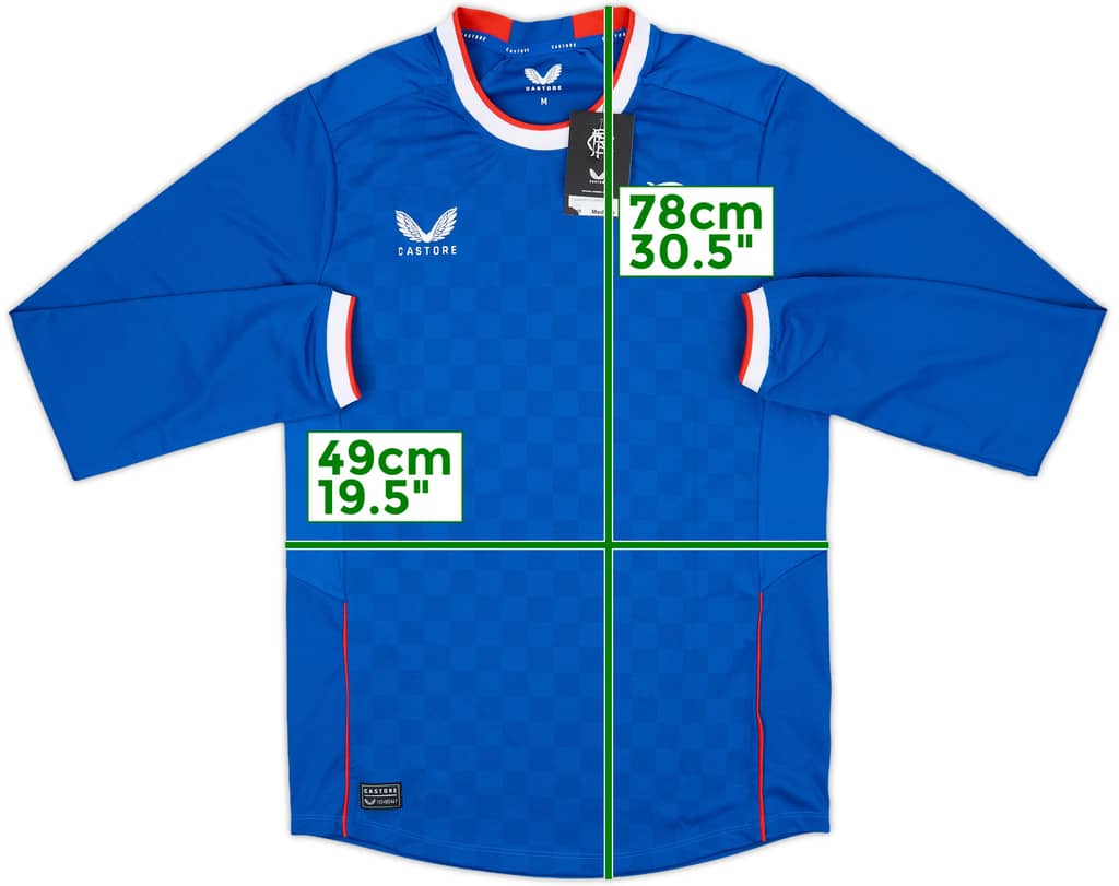 2022-23 Rangers Home L/S Shirt (M)