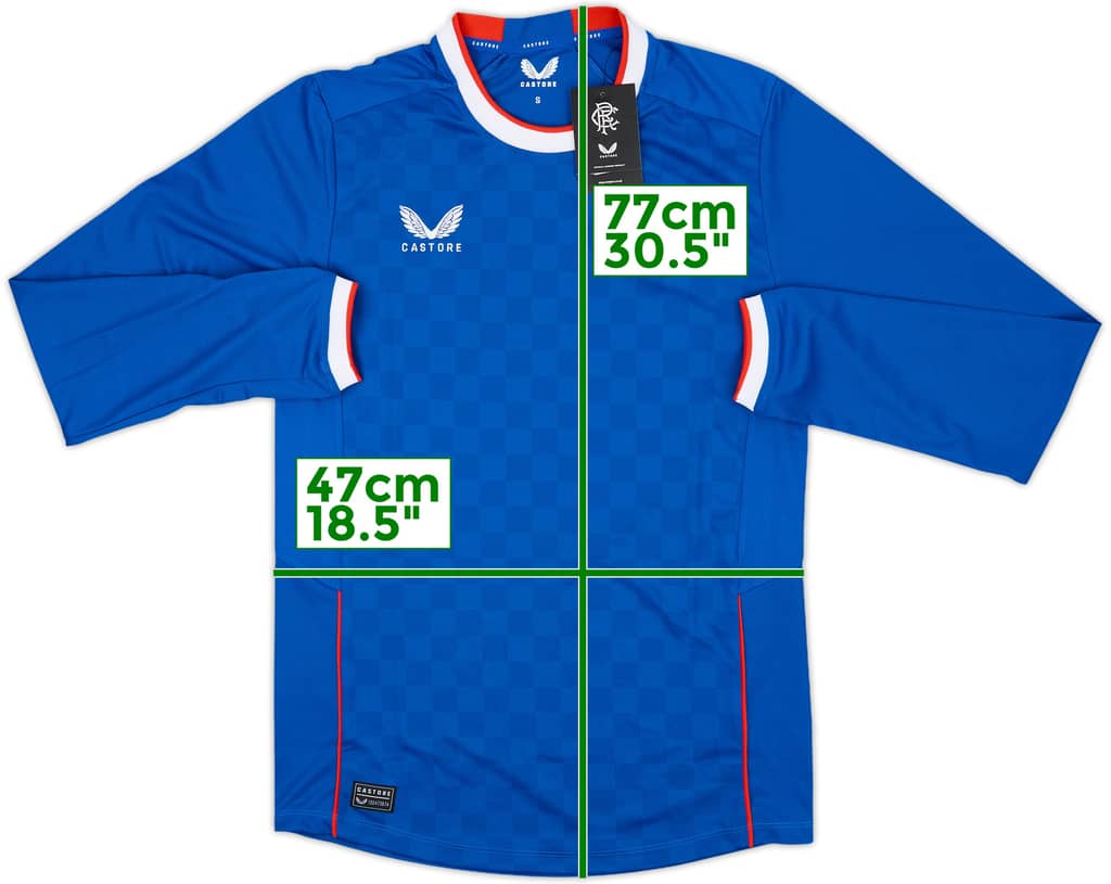 2022-23 Rangers Home L/S Shirt (S)