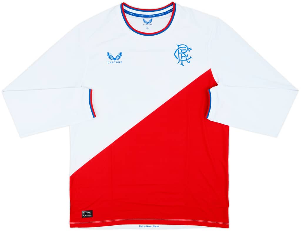 2022-23 Rangers Away L/S Shirt - 10/10 - (XL)