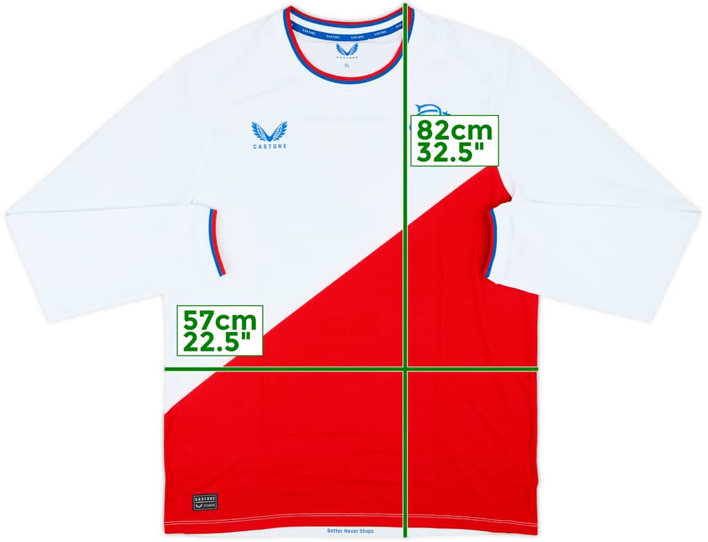 2022-23 Rangers Away L/S Shirt - 10/10 - (XL)
