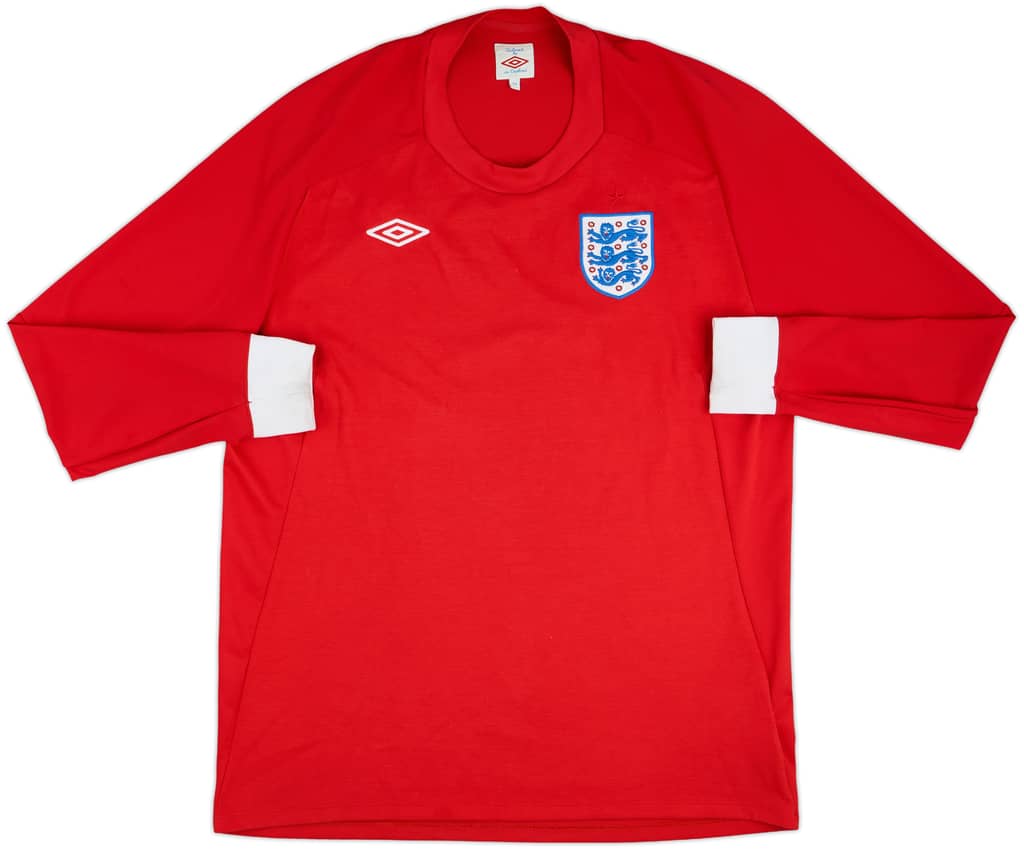2010-11 England Away L/S Shirt - 9/10 - (L)