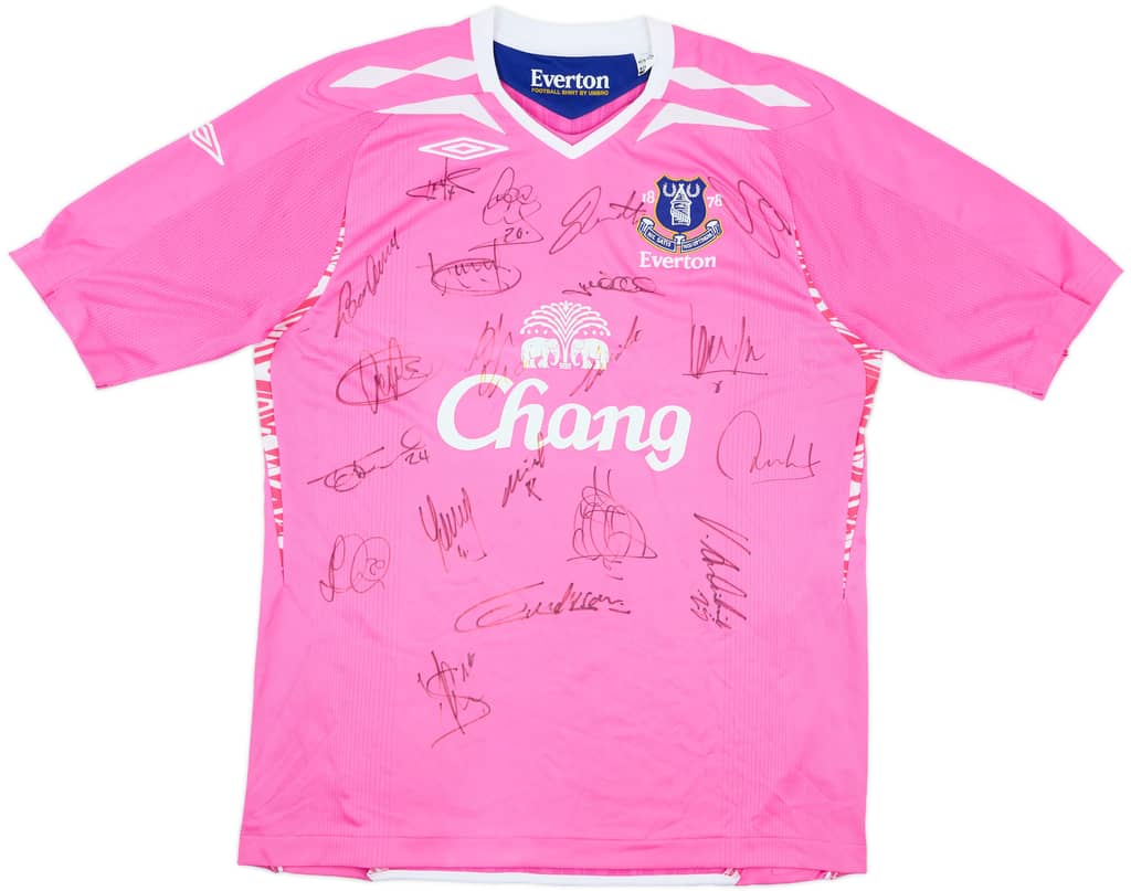 2008-09 Everton Limited Edition Squad Signed Shirt