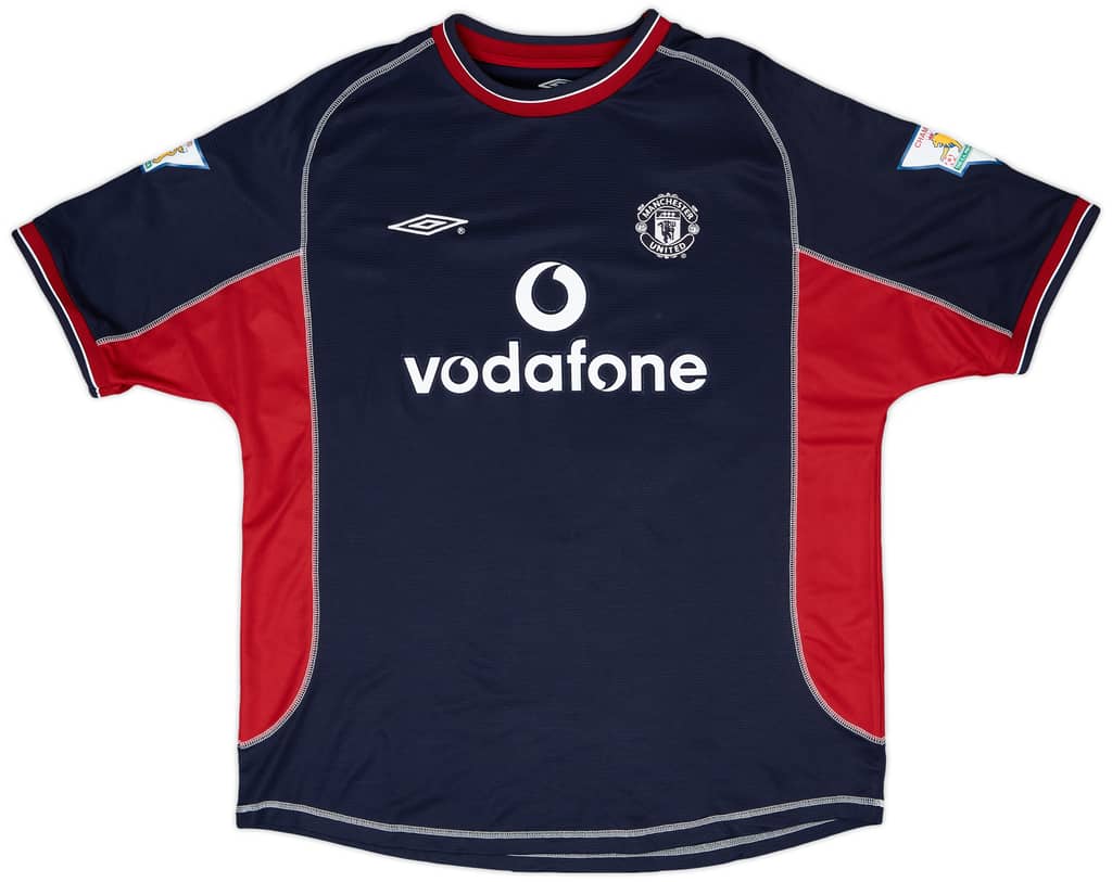 2000-01 Manchester United Match Issue Third Shirt May #4