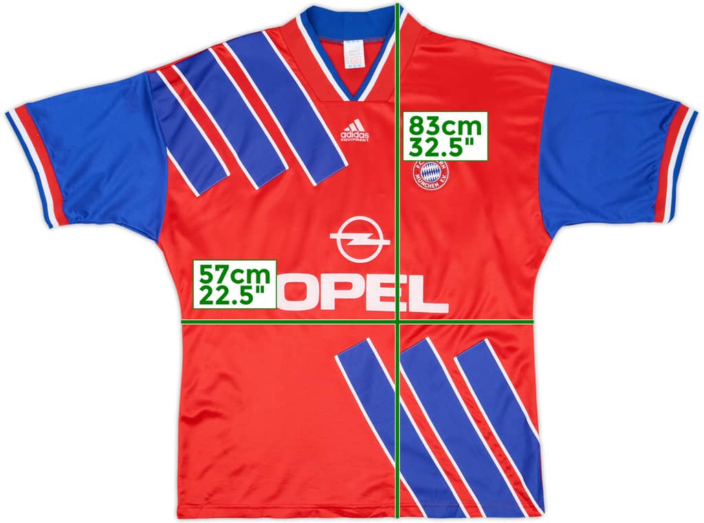 1993-95 Bayern Munich Home Shirt - 8/10 - (XL)