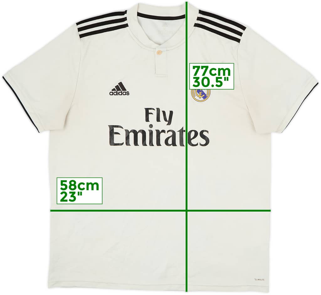 2018-19 Real Madrid Home Shirt - 5/10 - (XL)