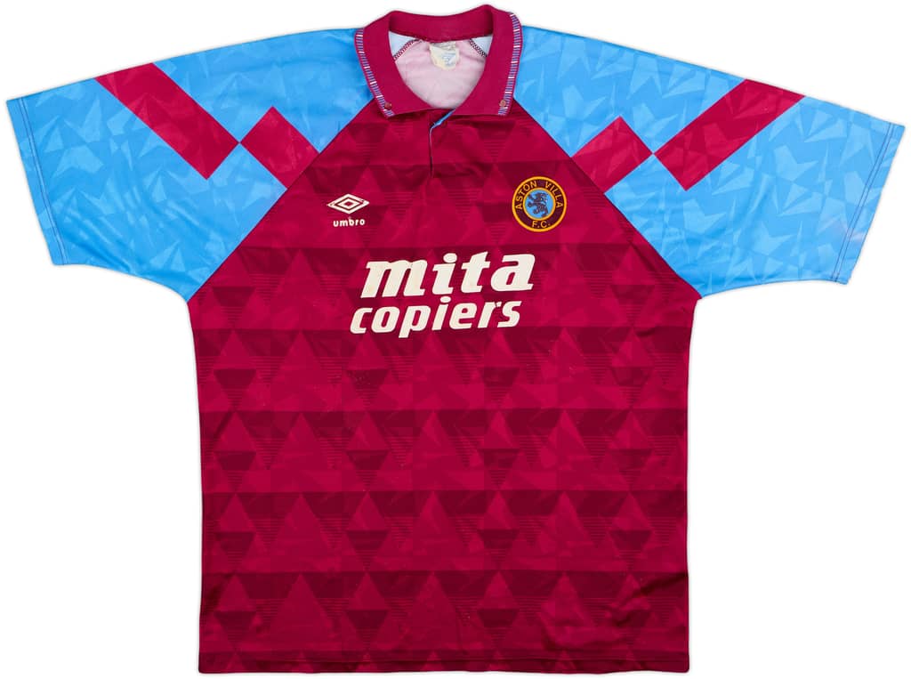 1990-92 Aston Villa Home Shirt - 7/10 - (XL)