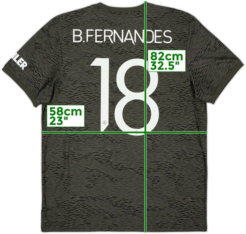 2020-21 Manchester United Away Shirt B.Fernandes #18 (XL)