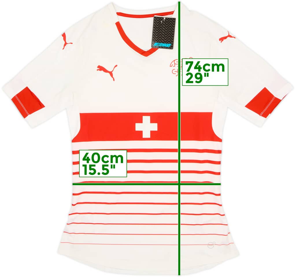 2016-17 Switzerland Authentic (ACTV Fit) Away Shirt (L)