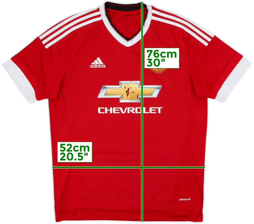 2015-16 Manchester United Home Shirt - 5/10 - (L)