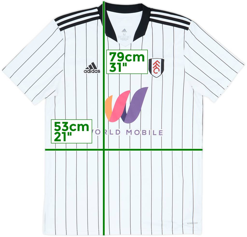 2021-22 Fulham Home Shirt - 8/10 - (M)