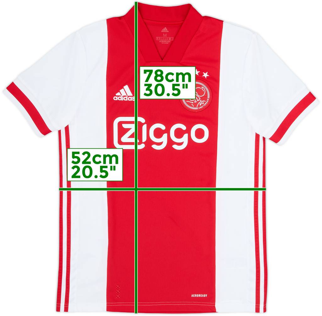 2020-21 Ajax Home Shirt - 8/10 - (M)