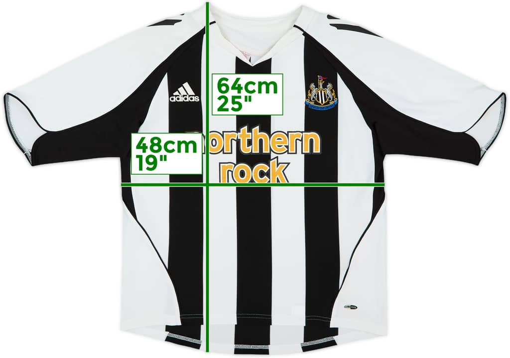 2005-07 Newcastle Home Shirt - 8/10 - (L.Boys)