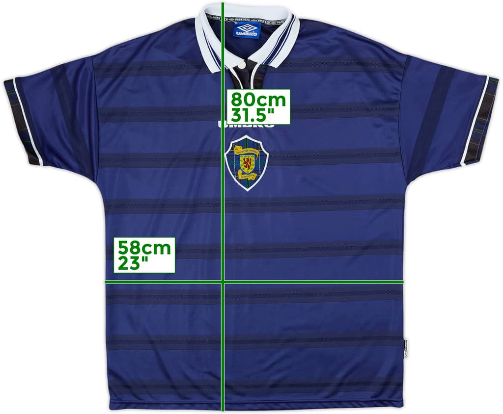 1998-00 Scotland Home Shirt - 8/10 - (XL)