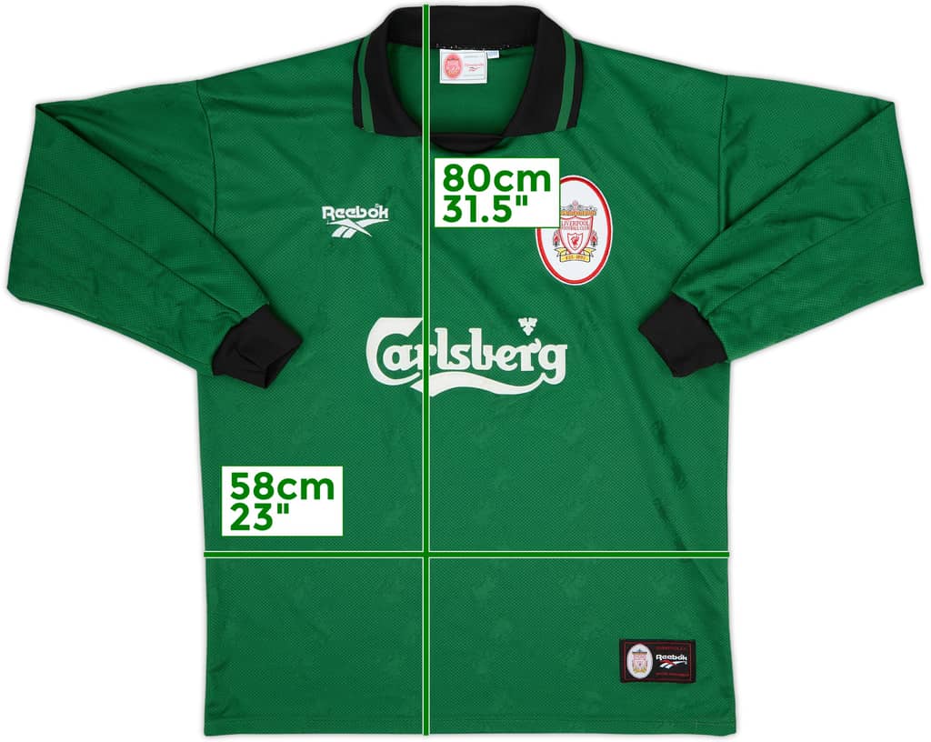 1996-97 Liverpool GK Shirt - 8/10 - (L)