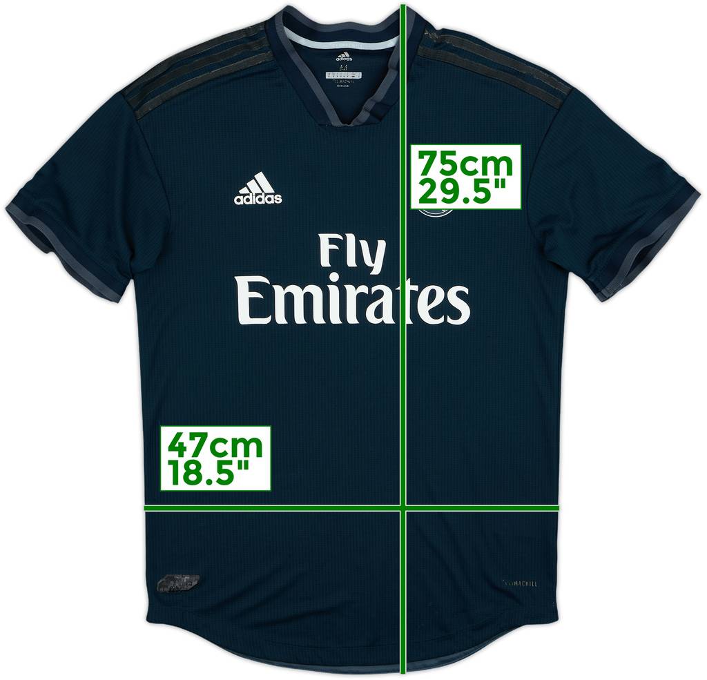 2018-19 Real Madrid Authentic Away Shirt - 5/10 - (M)