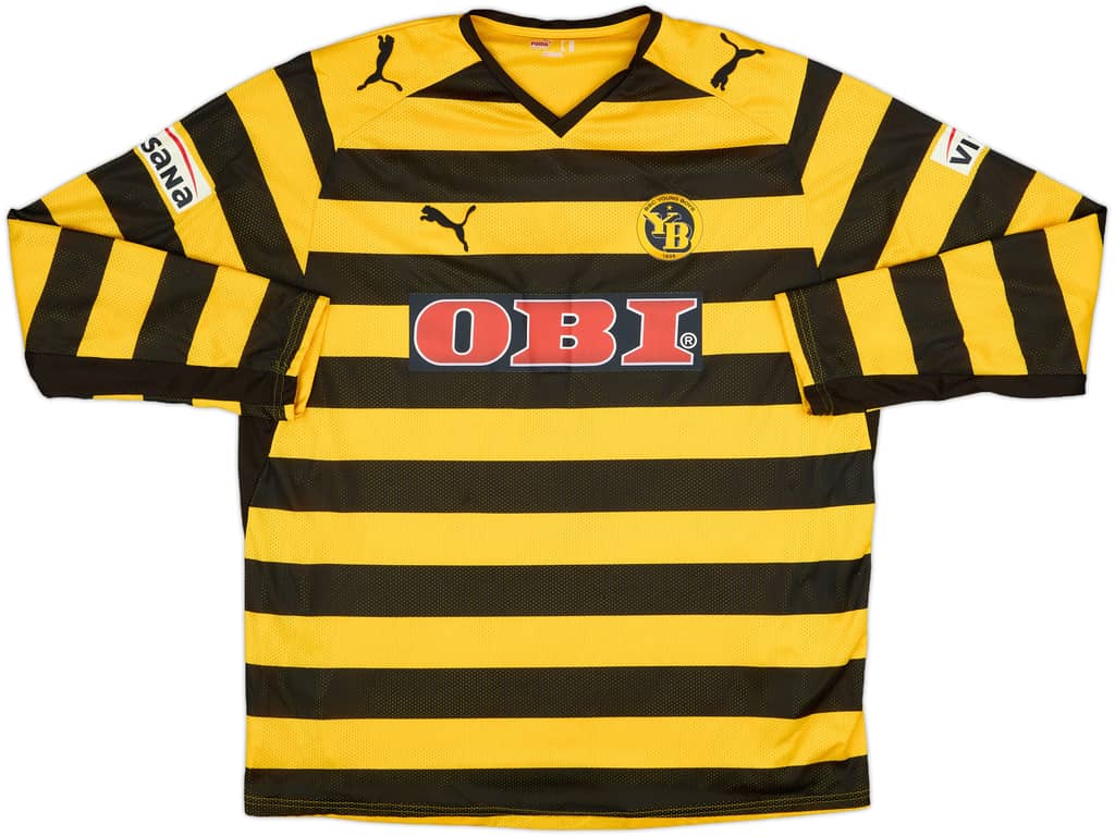 2008-09 Young Boys Player Issue Home L/S Shirt - 9/10 - (XXL)