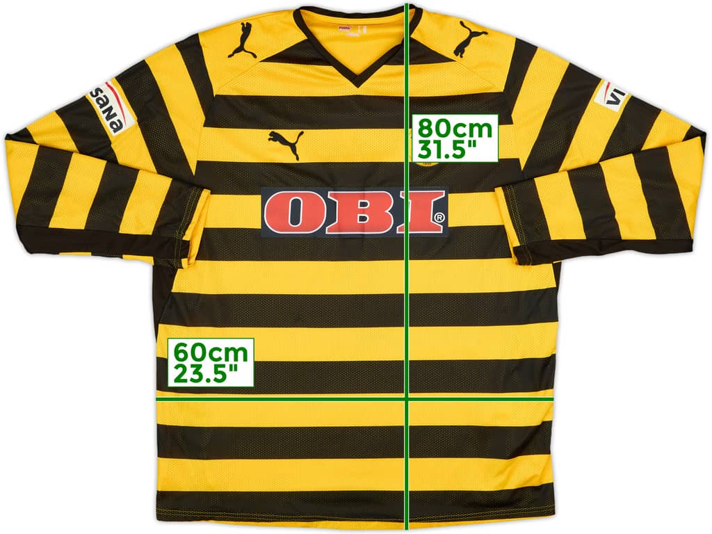 2008-09 Young Boys Player Issue Home L/S Shirt - 9/10 - (XXL)