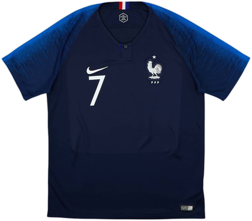 2018 France Home Shirt Griezmann #7 - 8/10 - (S)