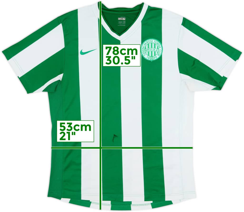 2007-08 Ferencvaros Player Issue Home Shirt - 4/10 - (L)