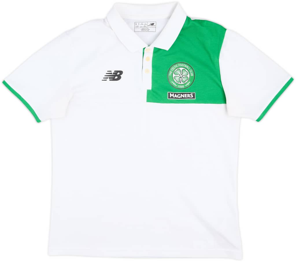2015-16 Celtic New Balance Polo Shirt - 9/10 - (M)