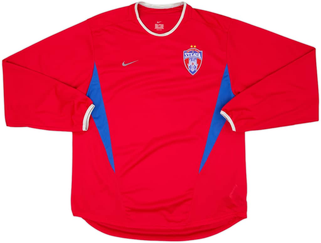 2002-04 Steaua Bucharest Home L/S Shirt - 10/10 - (L)
