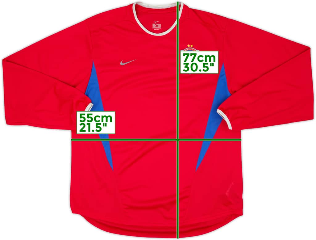 2002-04 Steaua Bucharest Home L/S Shirt - 10/10 - (L)