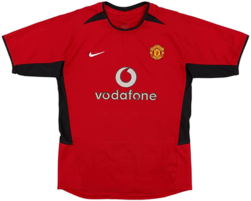 2002-04 Manchester United Home Shirt - 5/10 - (L.Boys)