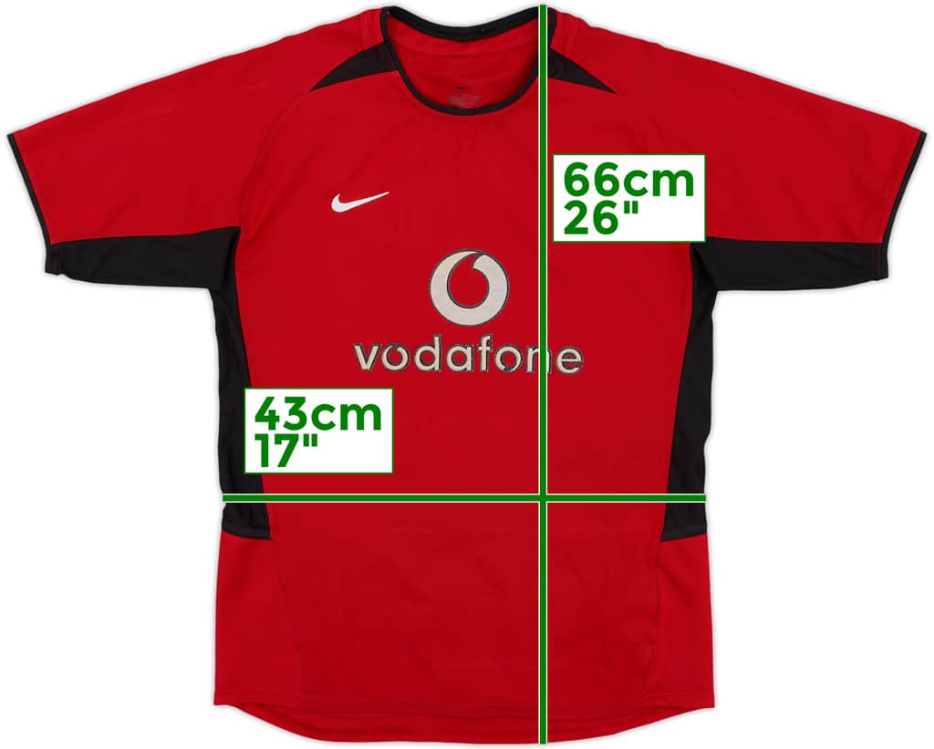 2002-04 Manchester United Home Shirt - 5/10 - (L.Boys)